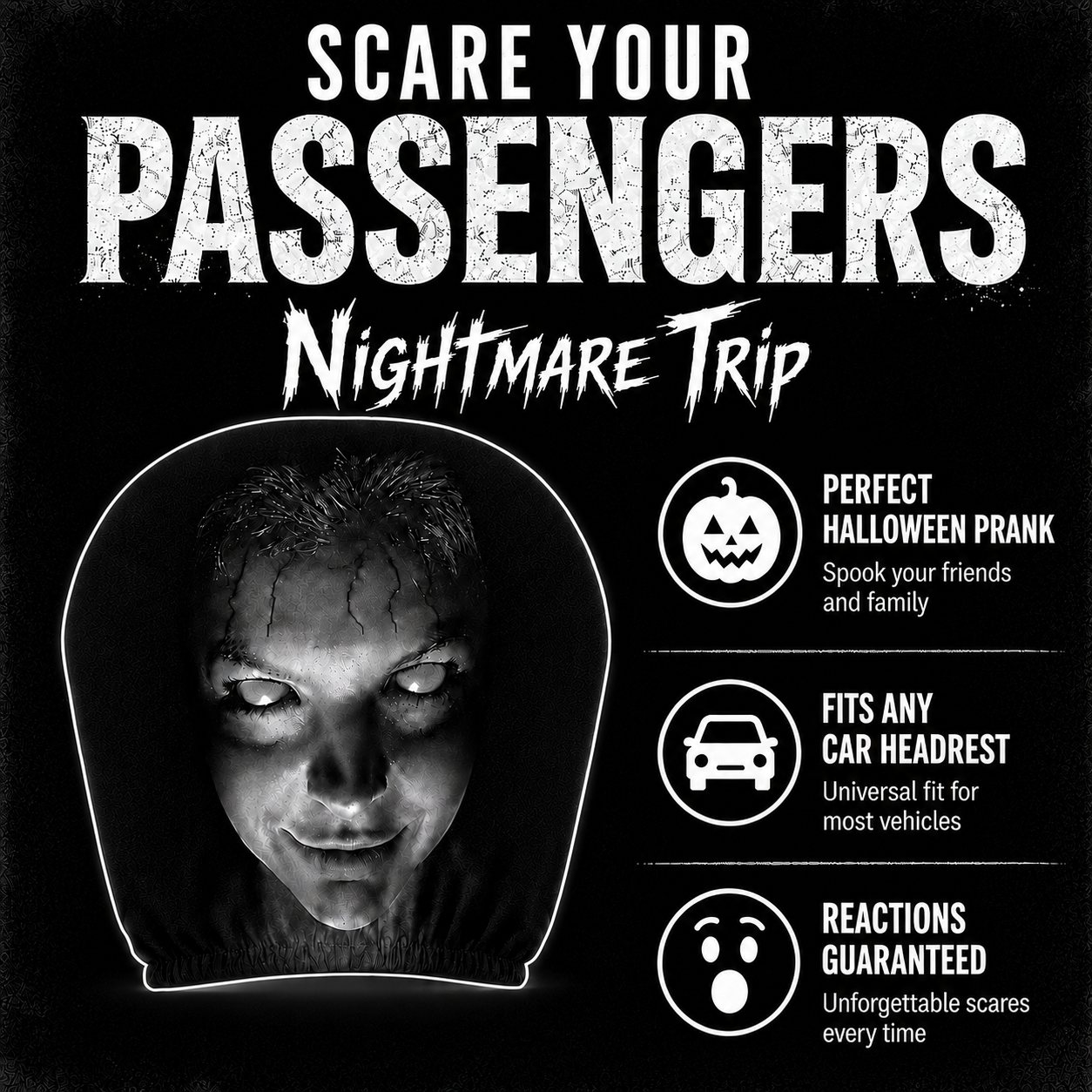 Sinister Presence™ Horror Seat Cover